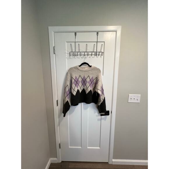 Pull&Bear‎ Thick Cropped Wool Blend Sweater Size Small Cottagecore Grandmacore - Picture 3 of 8